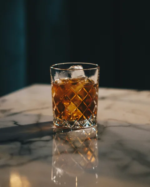 Whiskey on the rocks